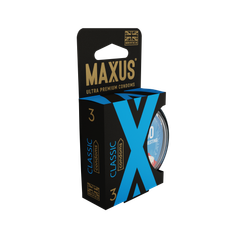 Презервативы MAXUS Classic №3 в пластиковом кейсе, классические, X-Edition, 3 шт