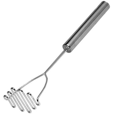 Пресс для картофеля;сталь нерж.;D=10,5,L=36см;металлич. (Цвет: серебристый)