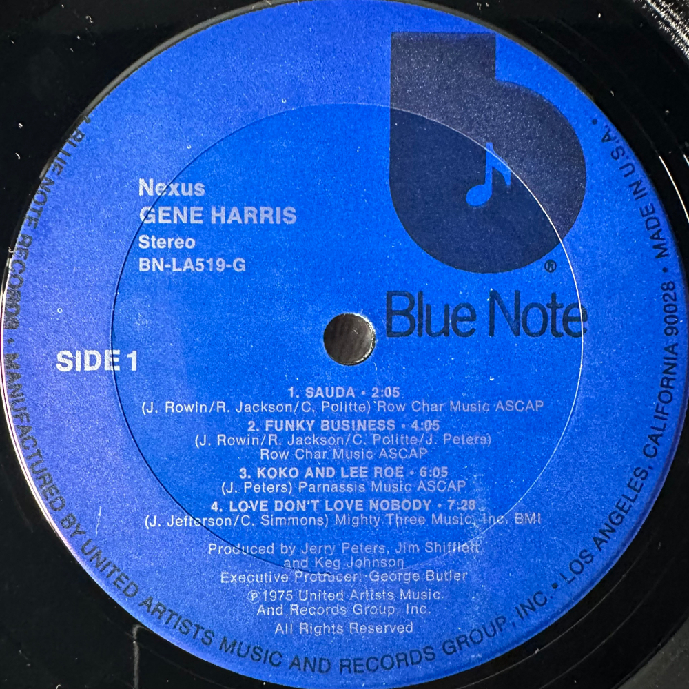 Gene Harris ‎– Nexus (США 1975г.)