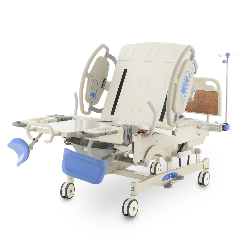 Многофункциональная кровать для родовспоможения XHFJ-1 (МЕ-4019X-01) с расширенной комплектацией и электрическими приводами для комфортных и безопасных родов