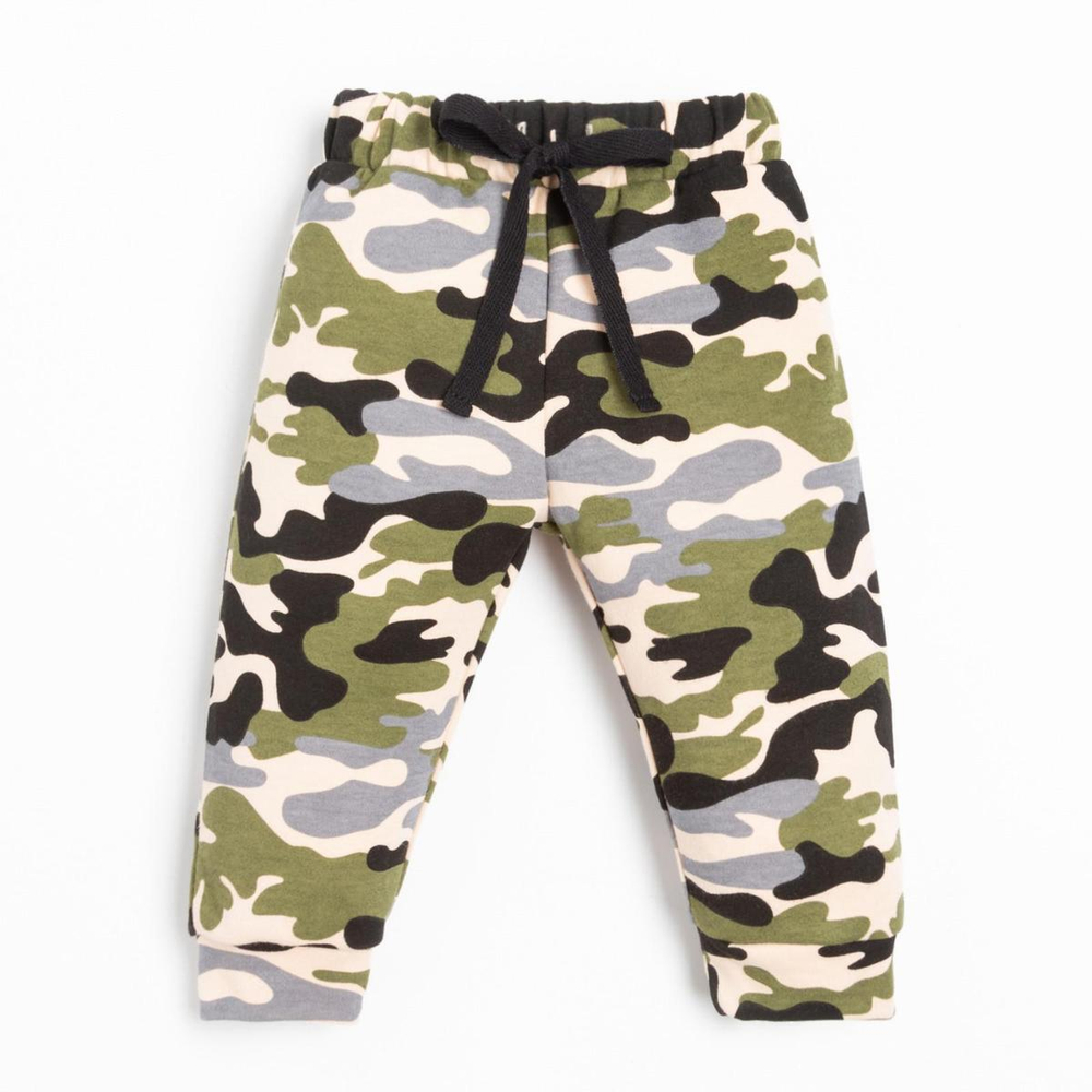 Штанишки д/мал "Daddy's boy" р.62-68 хаки (Крошка Я) 5239005