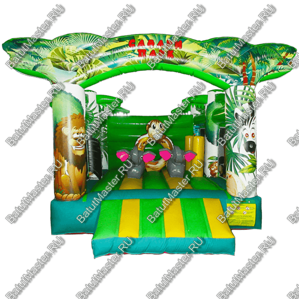 Коммерческий надувной батут "Национальный парк" 5*5*3 м