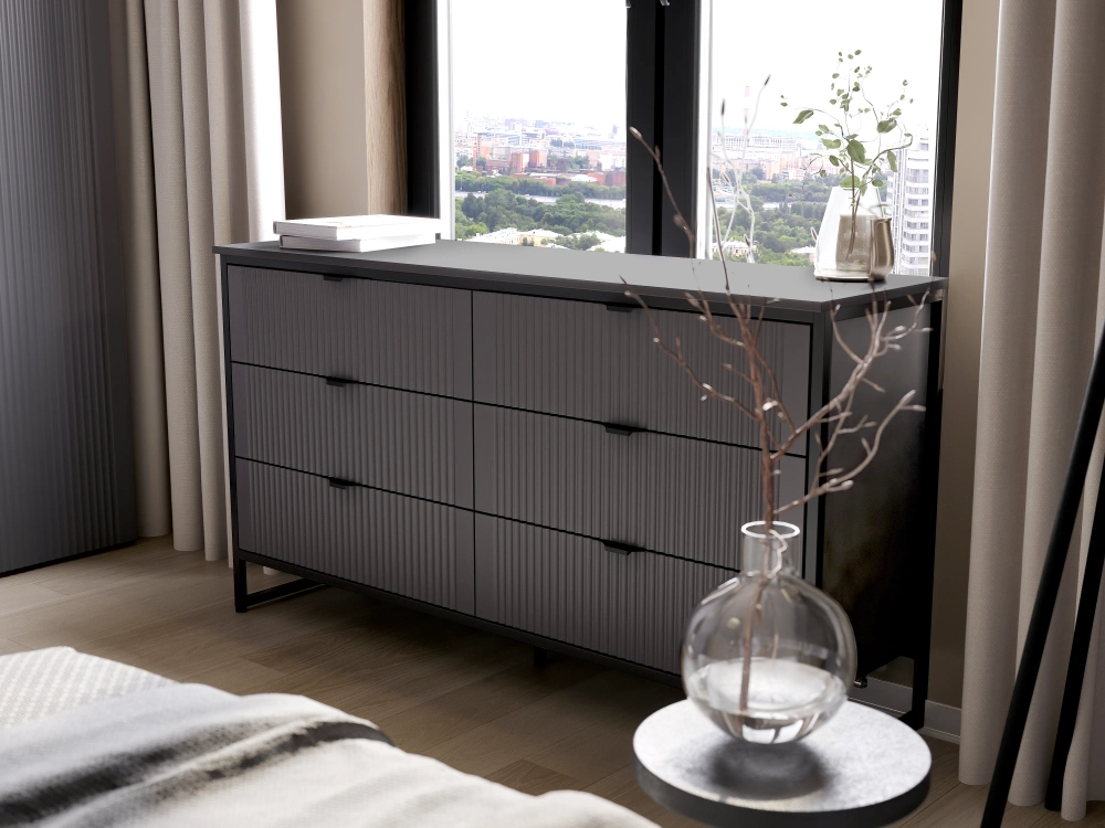 Комод 6 ящ "Нора" спальня