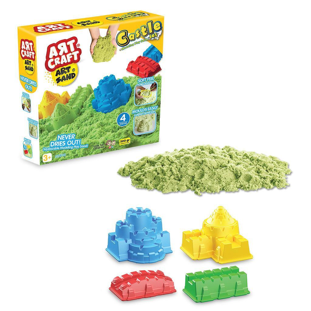 Набор кинетический песок Крепость, 500г (Орион)