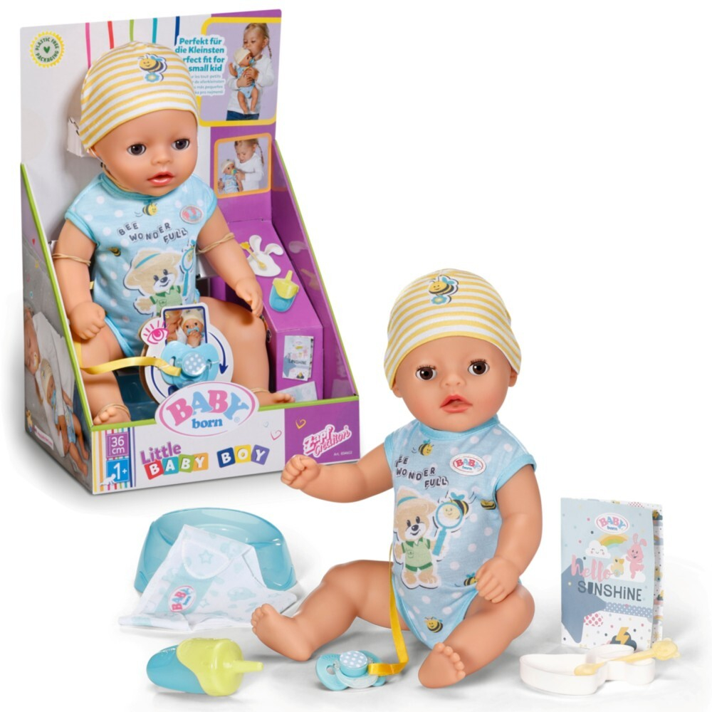 BABYborn / Интерактивная кукла Лукас 36 см + аксессуары/ артикул 834602 / GTIN 4001167834602