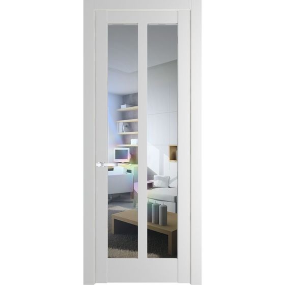 Межкомнатная дверь эмаль Profil Doors 4.7.2PD крем вайт остеклённая