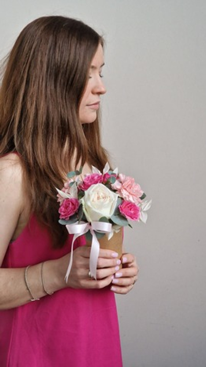 Букет комплимент в розовых тонах