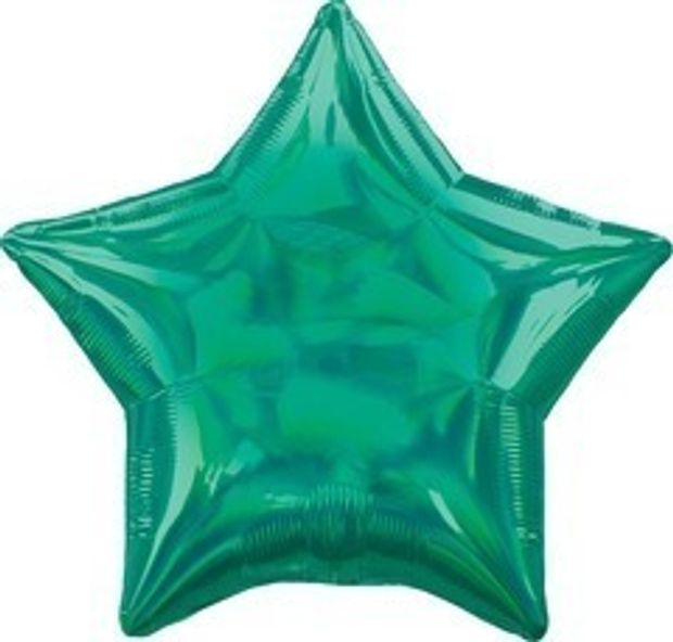 АN Шар звезда (19" / 48 см) Переливы Green (зеленый) (БГ-15)