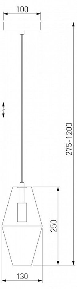 Подвесной светильник Eurosvet Prism 50236/1 прозрачный