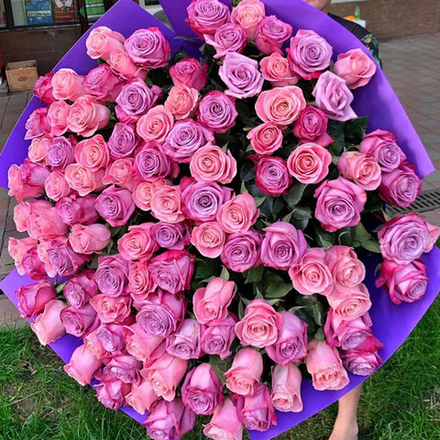 Букет из 101 розы "Не нужно слов"