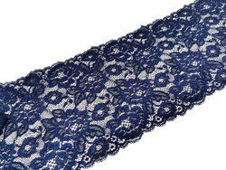 Эластичное кружево, 17 см, ночная тень, (Артикул: EK-1010.P), м