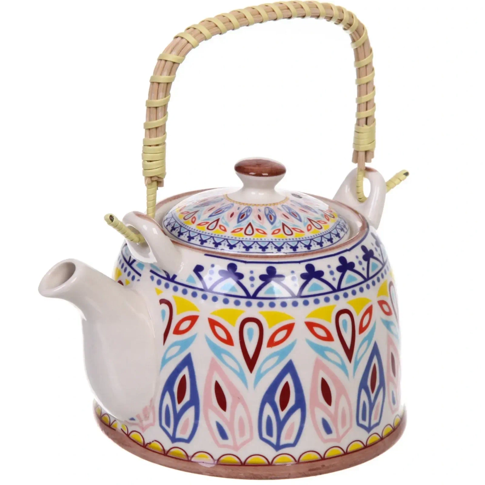 Чайник заварочный керамический 700мл с ситом «Весеннее настроение»