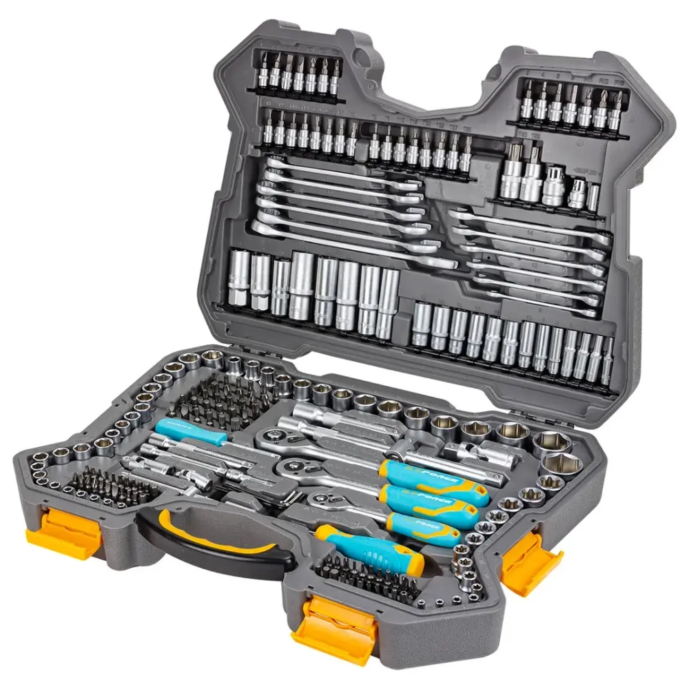 Набор инструментов 216пр. 1/4'', 3/8'', 1/2''(6гр.)(4-32мм) ILOforce IF-38841 EURO