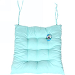 Сидушка на стул 40*40см «ИДЕА» цвет голубой