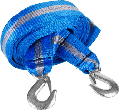 Трос буксировочный ЗУБР ″ЭКСПЕРТ″, 2 крюка, сумка, 5м, 3,5т