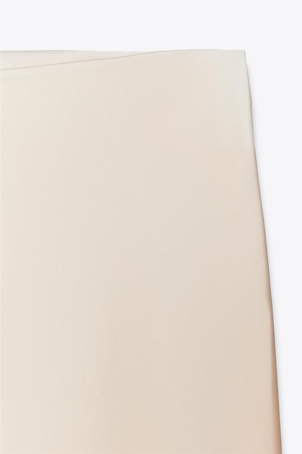 ZARA АТЛАСНАЯ ЮБКА МИДИ, ЭКРЮ