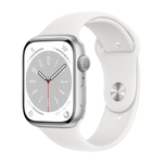 Умные часы Apple Watch Series 8 GPS, 45mm, Aluminium Case with Sport Band, Silver (Серебристый)