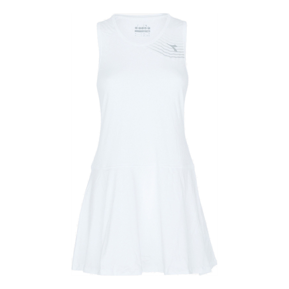 Женская теннисное платье Diadora Court Dress Women - White, Lightgrey