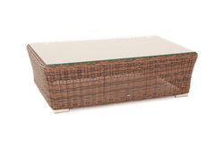 "Капучино" журнальный столик из искусственного ротанга, цвет коричневый