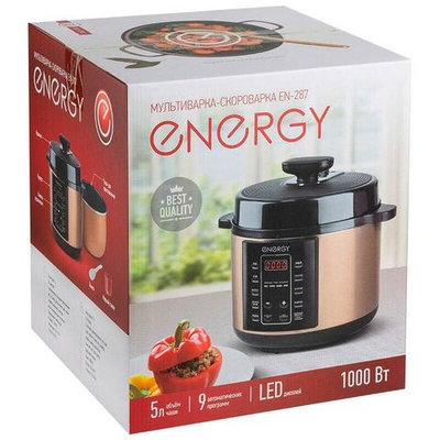 Мультиварка-скороварка Energy EN-287, 5л, 1000Вт