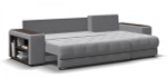 Угловой диван Босс ХЛ Велюр Монолит сталь