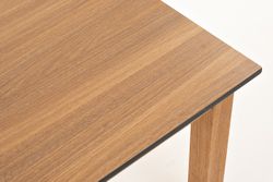 "Канны" журнальный столик из HPL 90х60, H40, основание дуб, цвет столешницы "дуб"