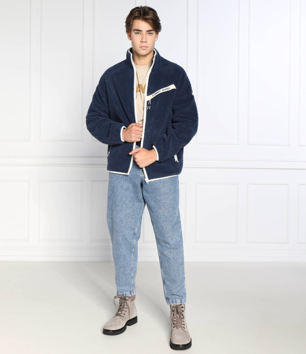 куртка rinding sherpa Tommy Jeans - темно-синий(DM0DM14459)