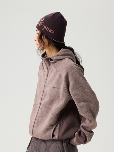 Худи Nothomme Blue Men’s Outdoor Color-Block Fleece Zip-Up Hoodie