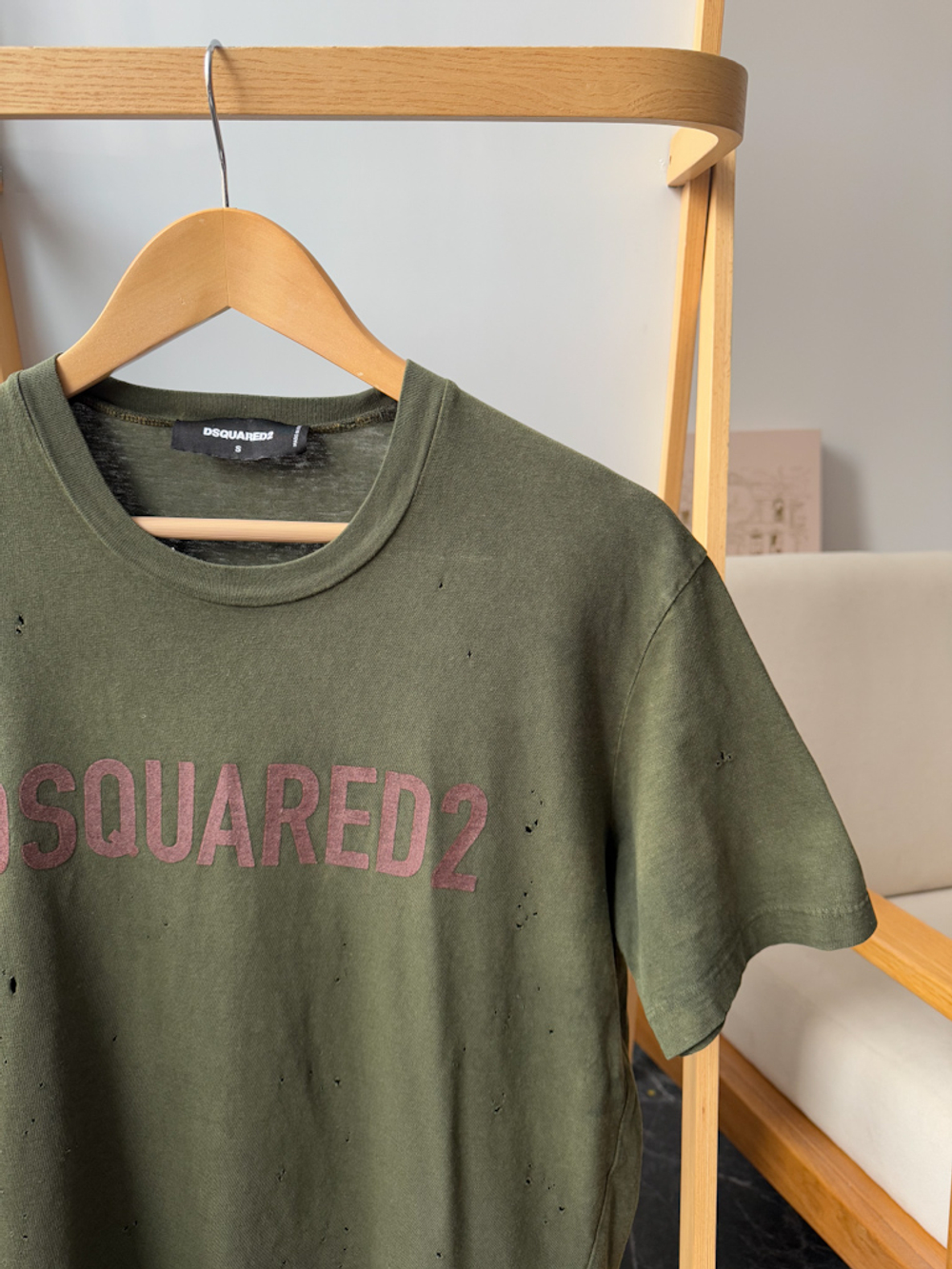 Хлопковая футболка Dsquared2, S