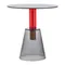 Журнальный столик Amalie, Ø50х52 см, серый/красный