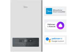 Котел электрический MEB 5-12 VOLTA Midea (5-12 кВт, 1 контур, дисплей Wi-Fi)