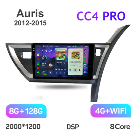 Teyes CC4 Pro 10.2"для Toyota Auris 2012-2015 (прав)