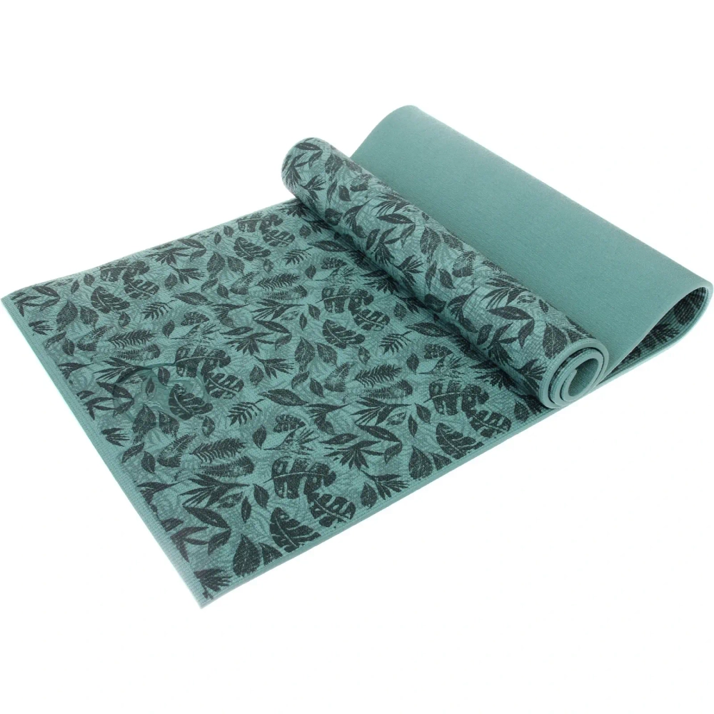 Коврик для йоги 8 мм 173х61 см «Ритм» с принтом ПВХ, в ассортименте