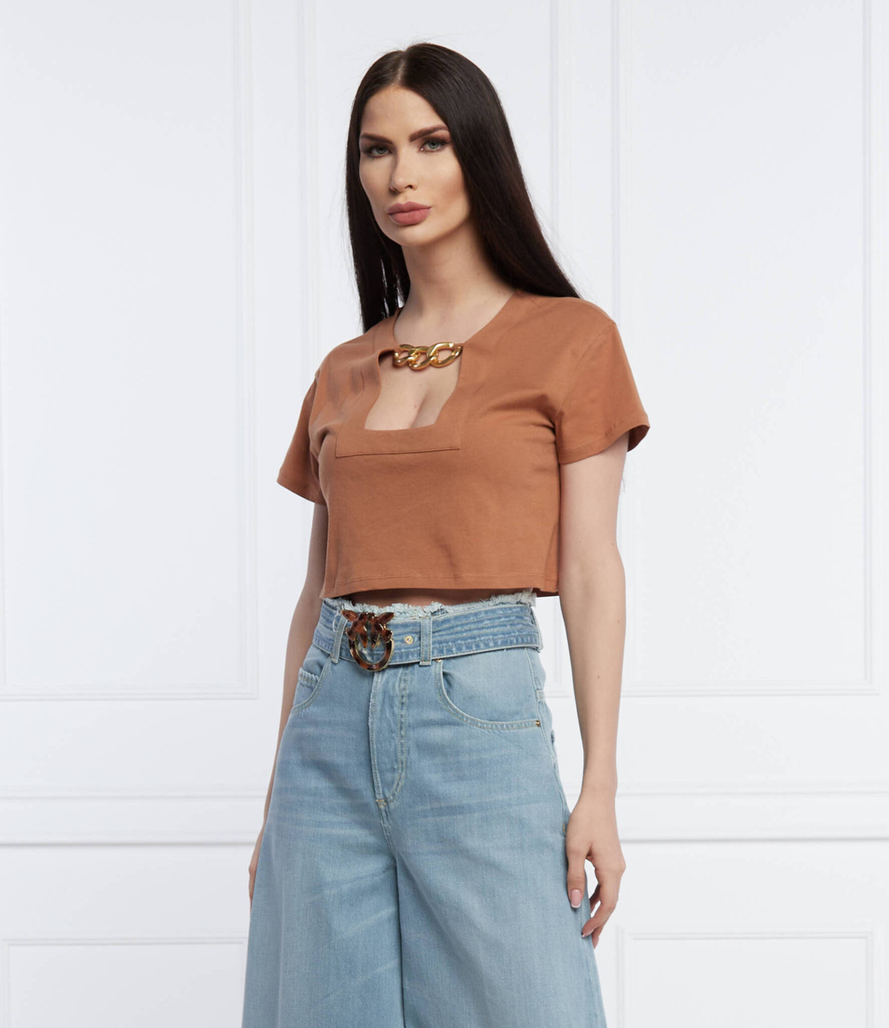 футболка Patrizia Pepe - коричневый(2M4208 J030)