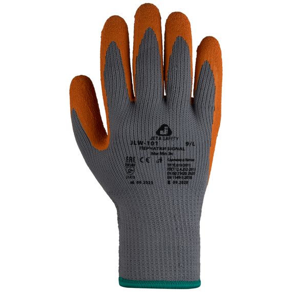 Перчатки Jeta Safety JLW 101 / Размер L трикотажные утепленные с латексным обливом