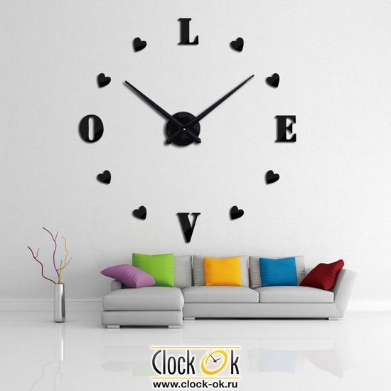 Настенные 3D часы Sweet Love