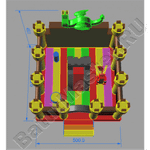 Коммерческий надувной батут "Замок дракона"