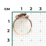 Кольцо «Искушение» из красного золота с кварцем дымчатым