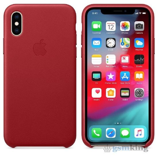 Leather Case iPhone XS Max Product Red (Красный)