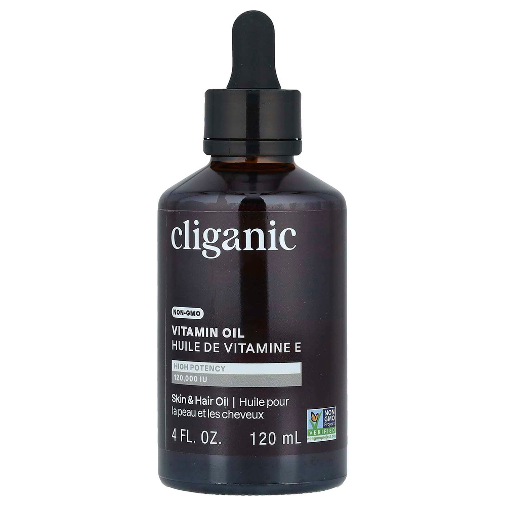 Cliganic, Масло с витамином E, 120000 МЕ, 120 мл (4 жидк. Унции)