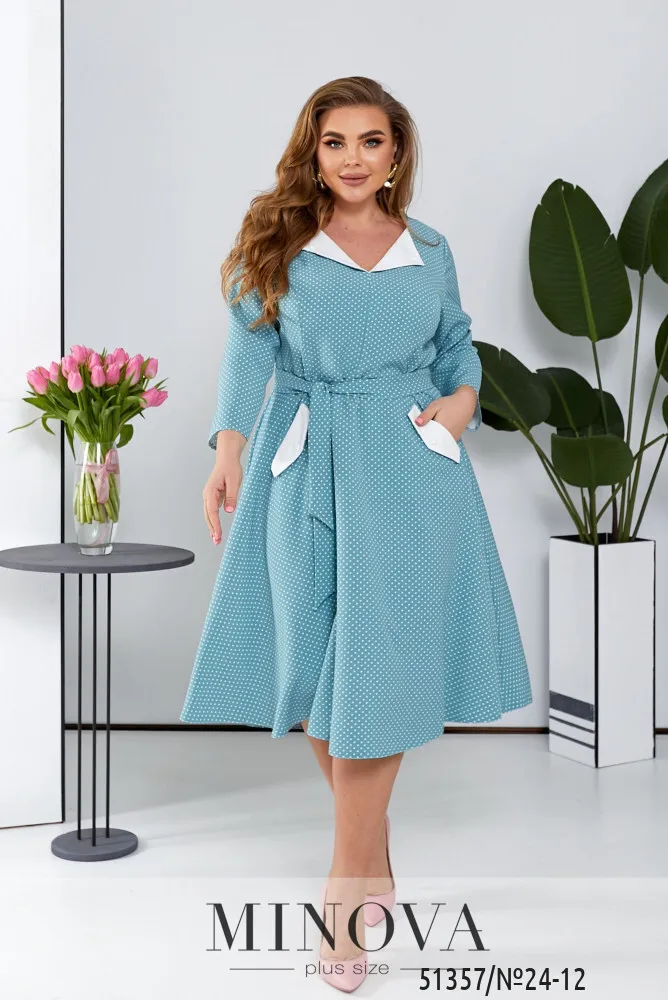 Платье 24-12-Бирюзовый Minova