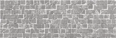 Настенная плитка ALMA Ceramica TWU12LRT27R Laurent 74x24.6 серая матовая рельефная под мозаику