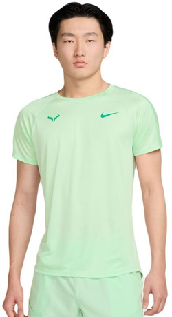 Мужская теннисная футболка Nike Rafa Challenger Dri-Fit Tennis - зеленый