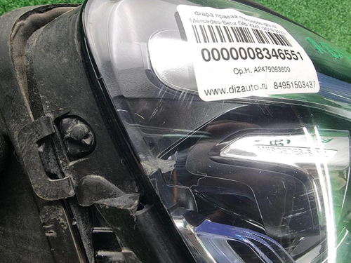 Фара правая Mercedes GLB X247 (2019-2023) LED