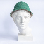 Панама из конопли мятного цвета