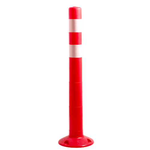 ССУ 750 мм столбик сигнальный упругий с 2 светоотражающие полосы красный