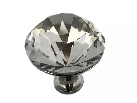Ручка-кнопка d-20мм Хром/Кристалл   7056 DV
