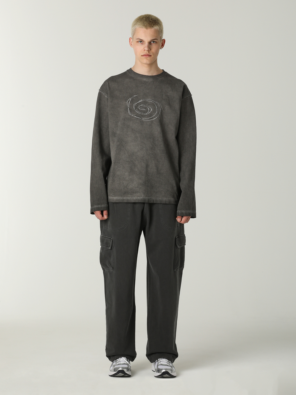 Мужской Лонгслив Overdyed Spiral