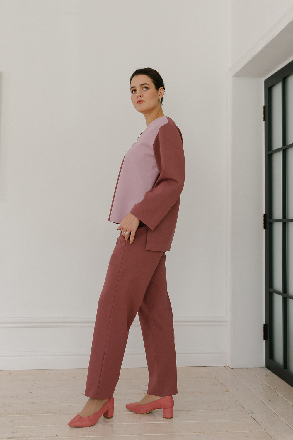 Джемпер 3057ВЕ, кирпичный #234Ке033057ВЕ