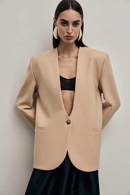 Жакет Ratio с глубоким декольте из шерсти